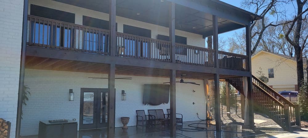 Gallery photos for Large Deck and Aluminum Fence Installation: Image #2